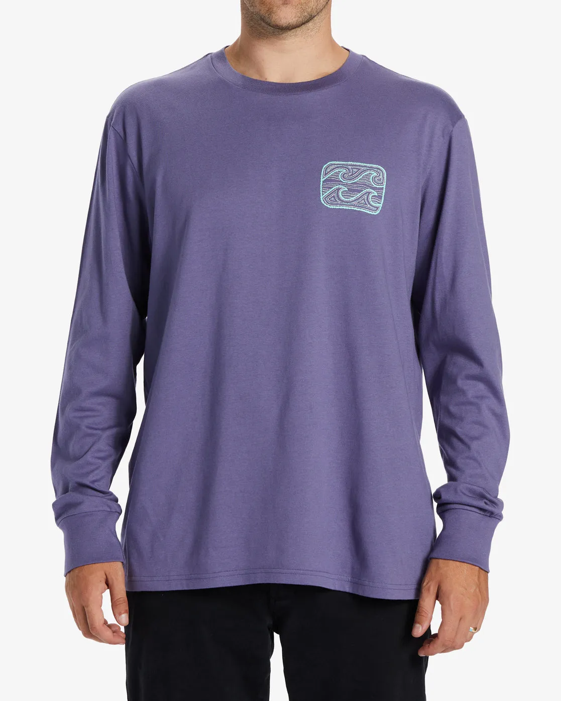Crayon Wave Long Sleeve T-Shirt - Dusty Grape sold by Billabong product image thumbnail 2
