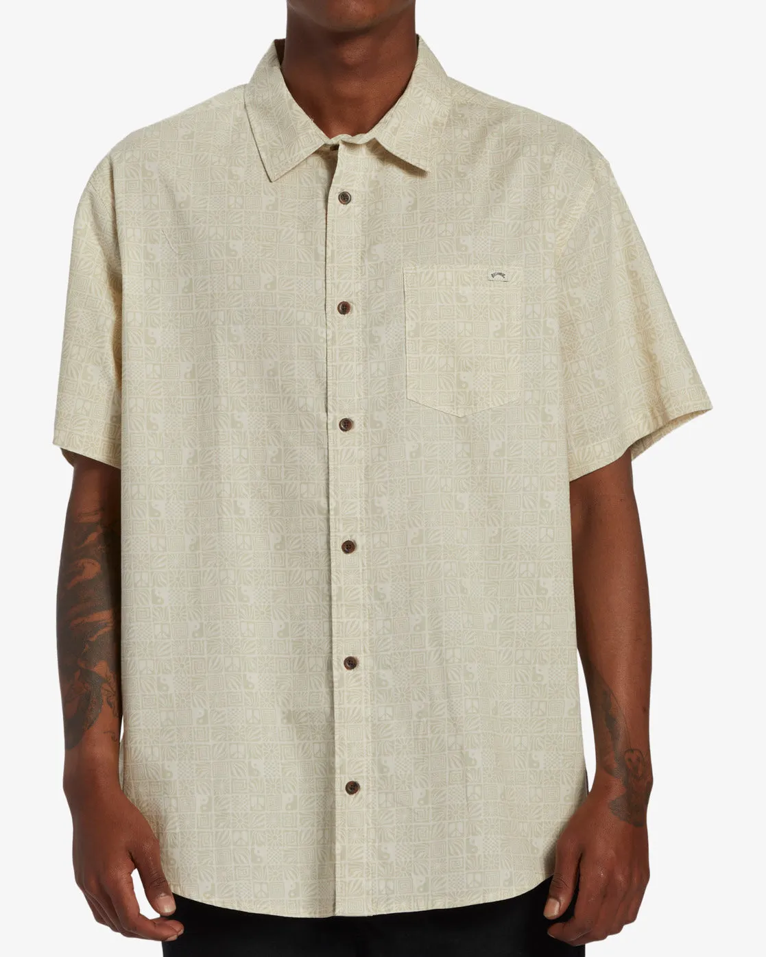 Sundays Mini Short Sleeve Shirt - Sand Dune sold by Billabong