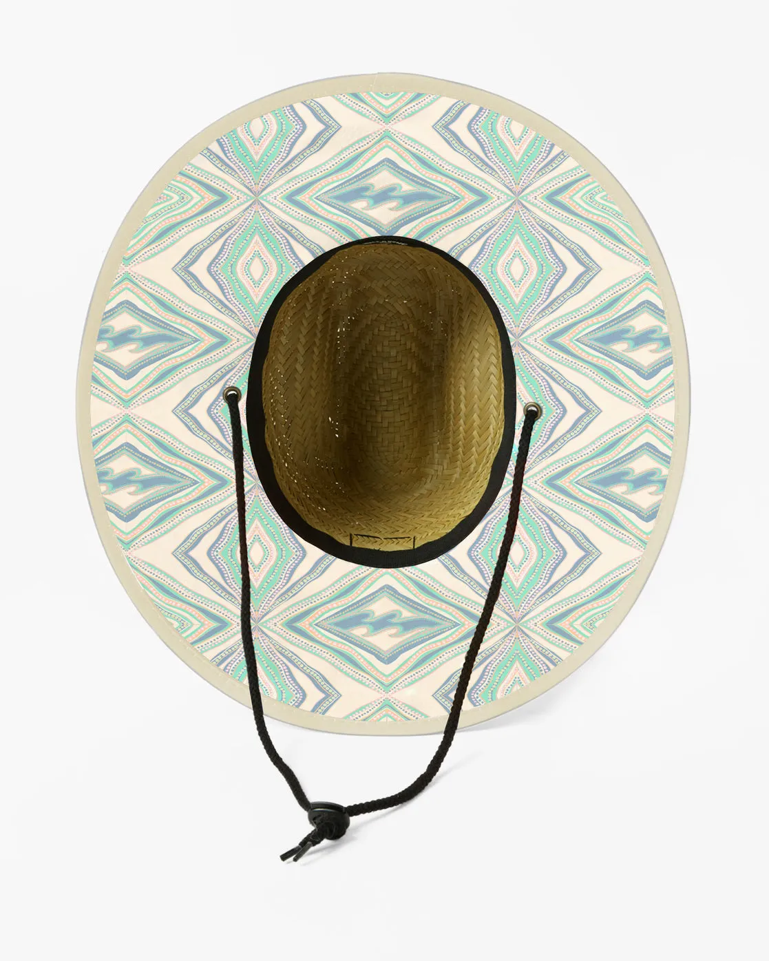 Tides Print Straw Lifeguard Hat - Stone sold by Billabong product image thumbnail 2
