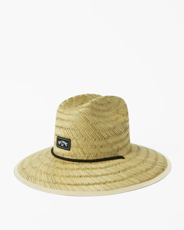 Tides Print Straw Lifeguard Hat - Stone sold by Billabong