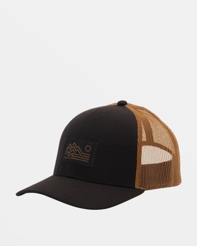 Adventure Division Range Trucker Hat - Black/Tan sold by Billabong
