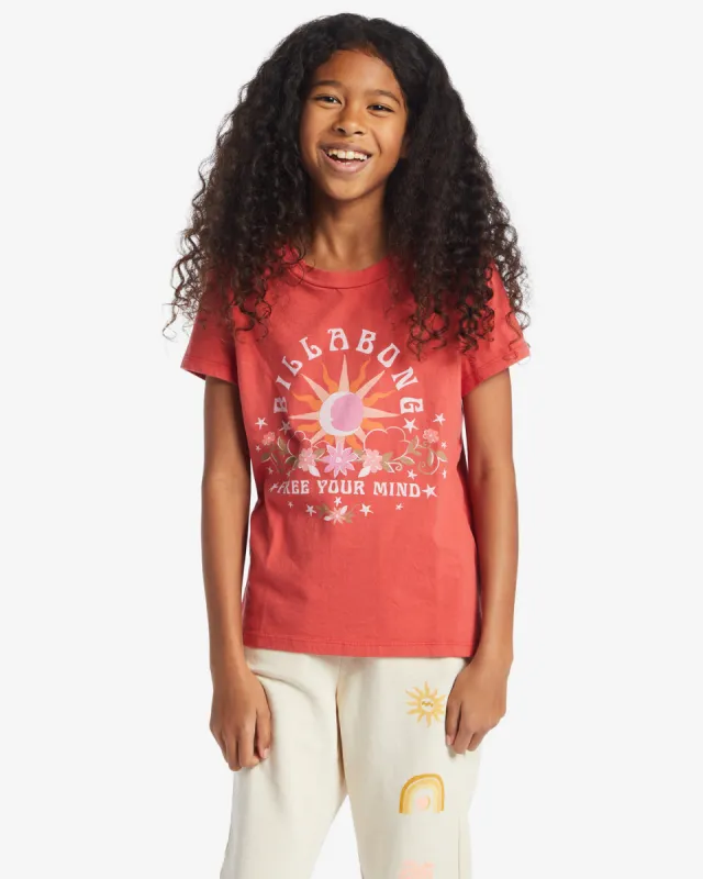 Girls Free Your Mind T-Shirt - Red Rock sold by Billabong