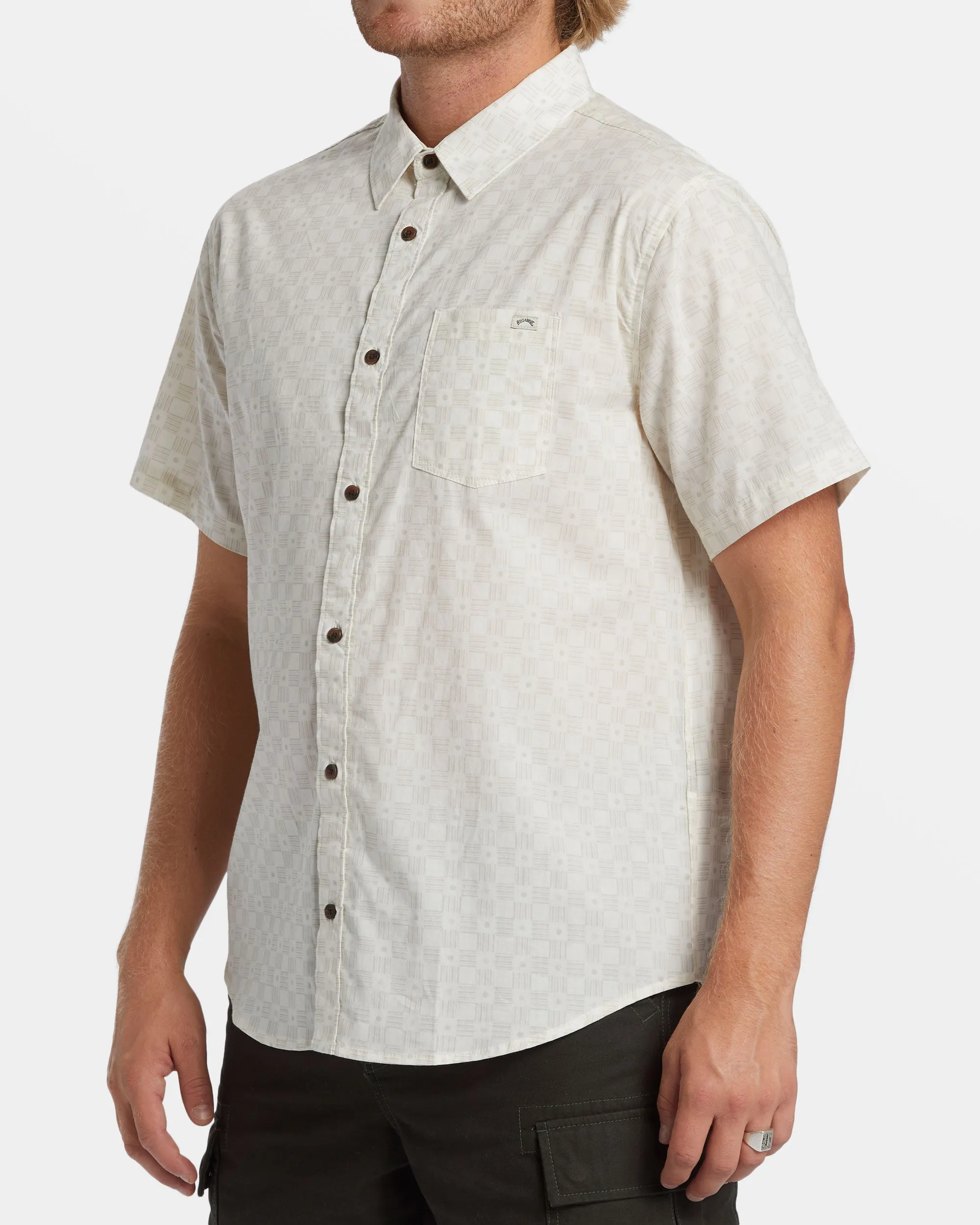 Sundays Mini Short Sleeve Shirt - Taupe sold by Billabong product image thumbnail 4