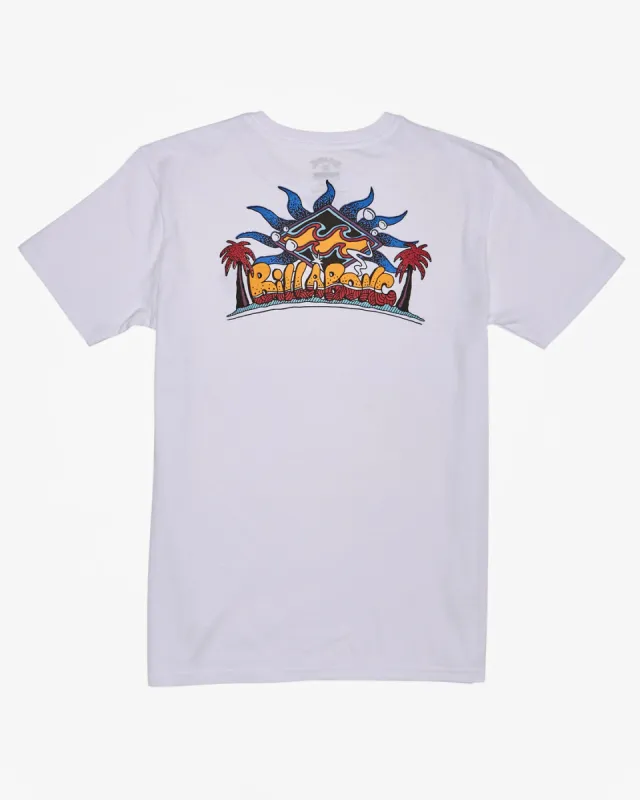 Boys Lounge T-Shirt - White sold by Billabong