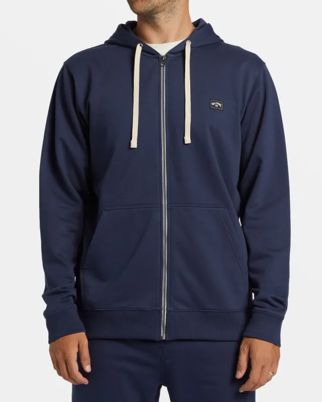 All Day Zip Hoodie - Dusty Navy sold by Billabong