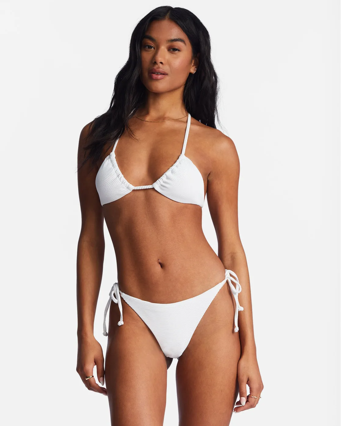Tanlines Tie Side Tanga Bikini Bottoms - White sold by Billabong product image thumbnail 5