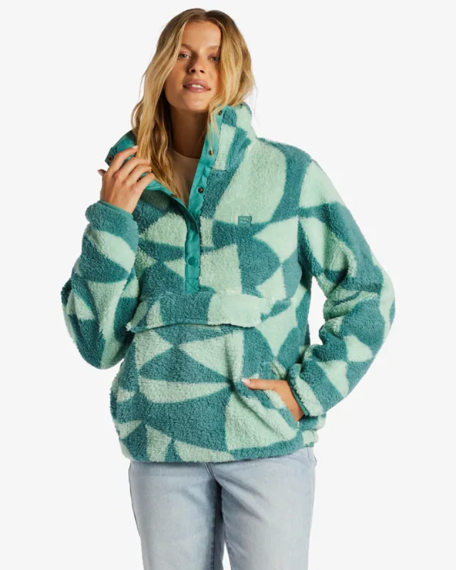 Switchback Mock Neck Fleece - Pine sold by Billabong