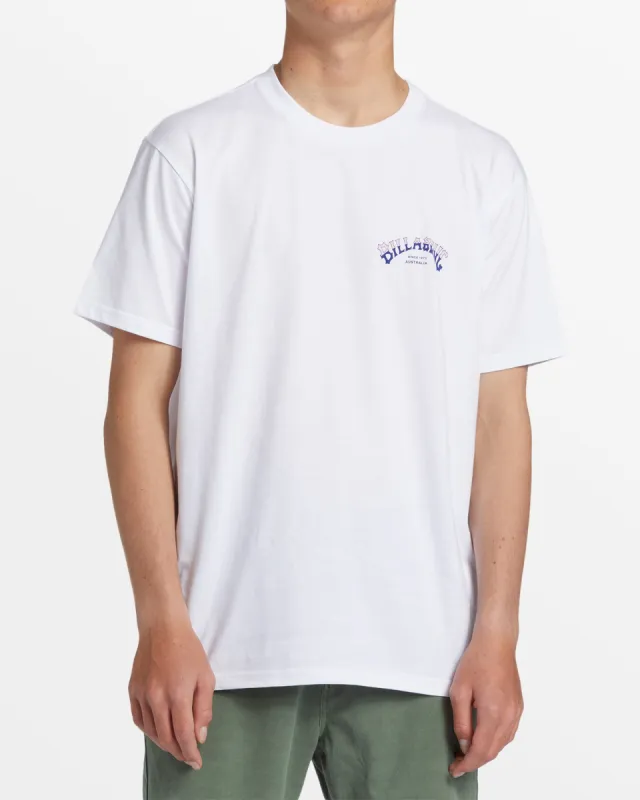 Stacked Arch T-Shirt - White sold by Billabong