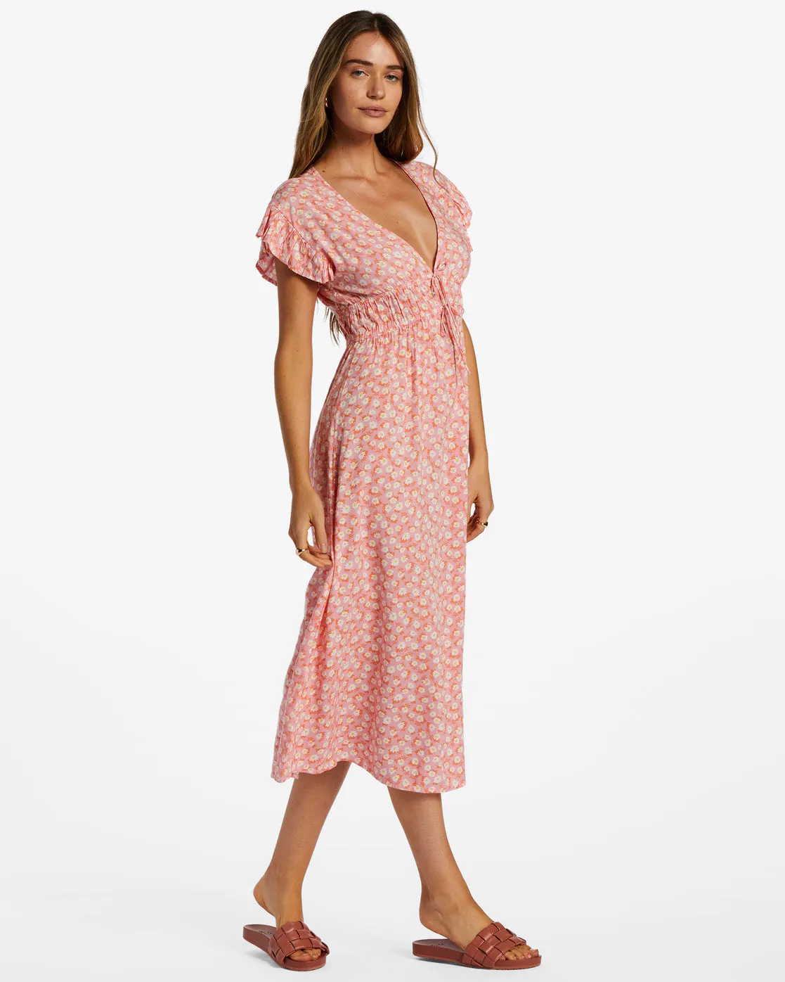 Picnic Date Midi Dress - Flamingo sold by Billabong product image thumbnail 3