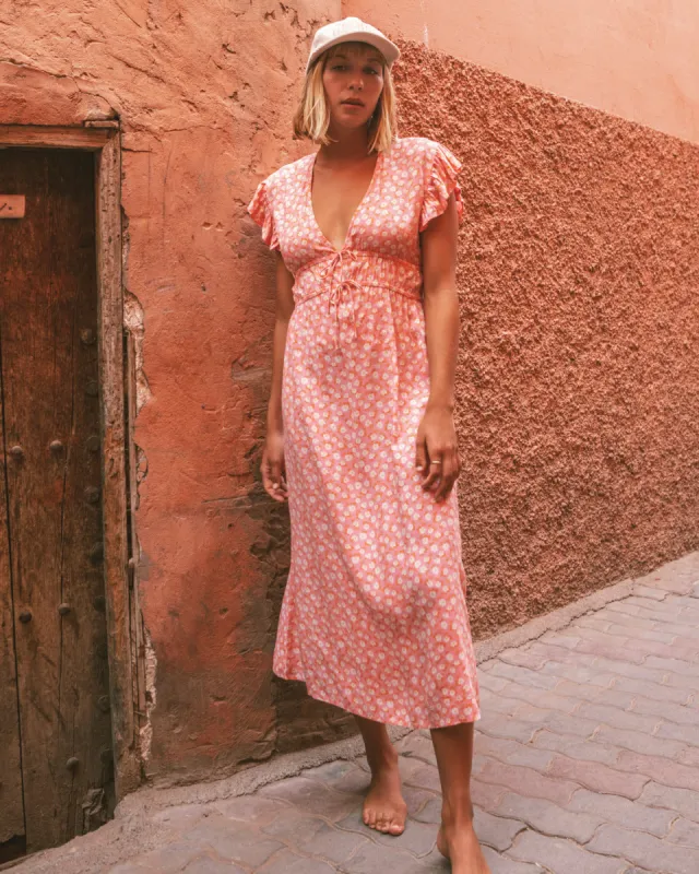 Picnic Date Midi Dress - Flamingo sold by Billabong