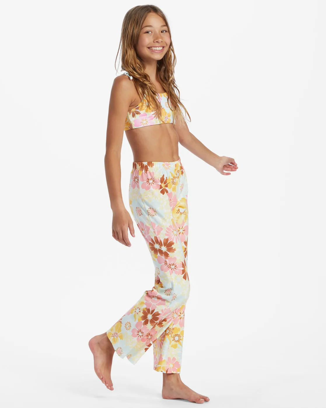 Girls Flower Power Crop Pants - Flamingo sold by Billabong product image thumbnail 2
