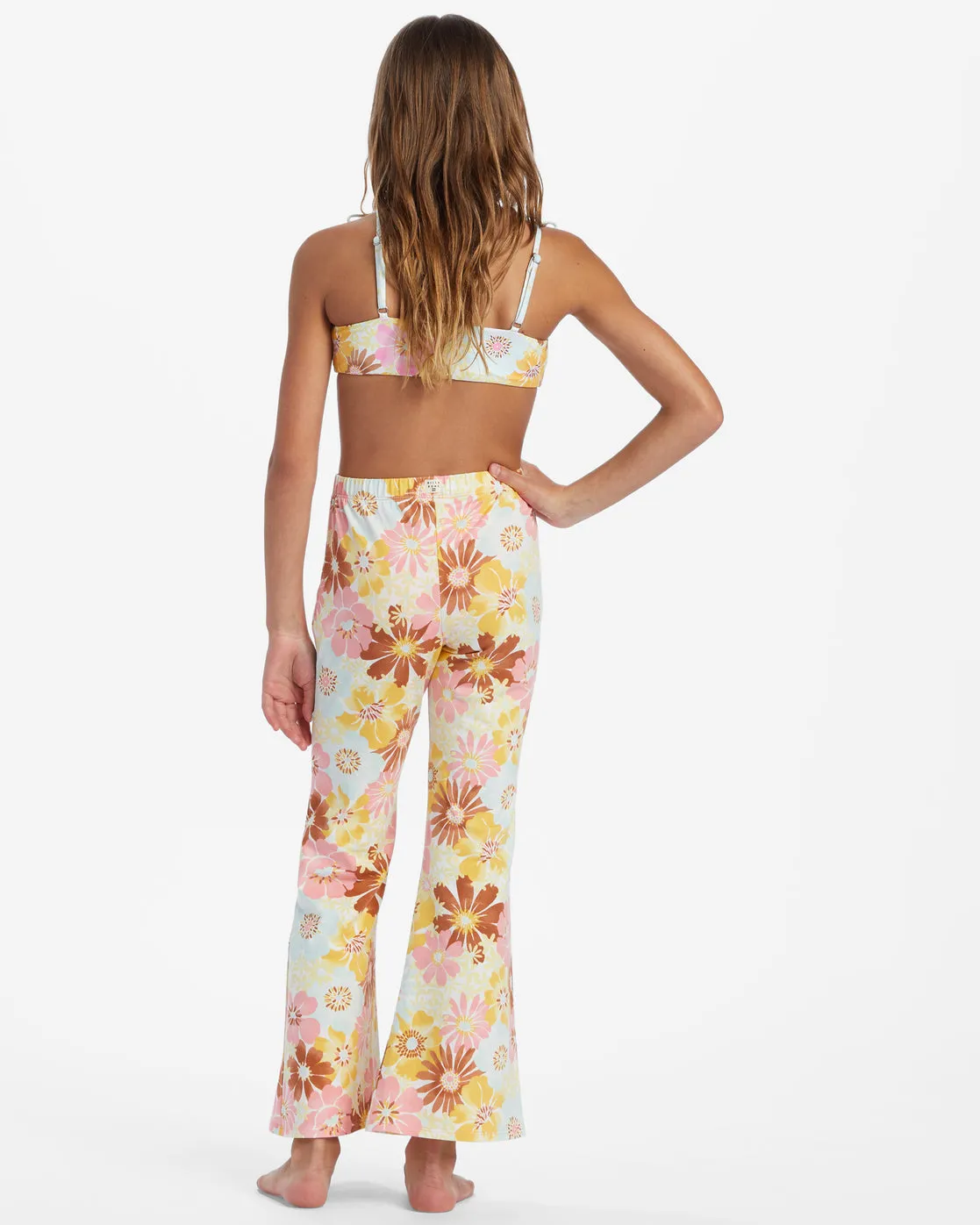 Girls Flower Power Crop Pants - Flamingo sold by Billabong product image thumbnail 3