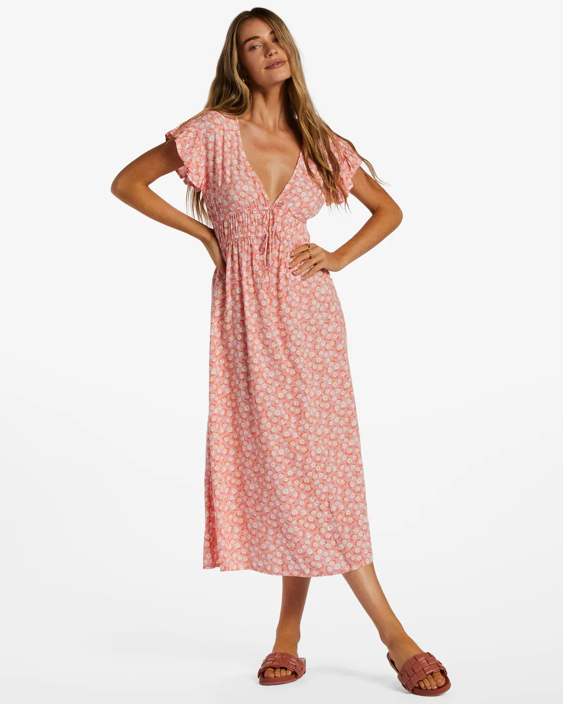 Picnic Date Midi Dress - Flamingo sold by Billabong product image thumbnail 2