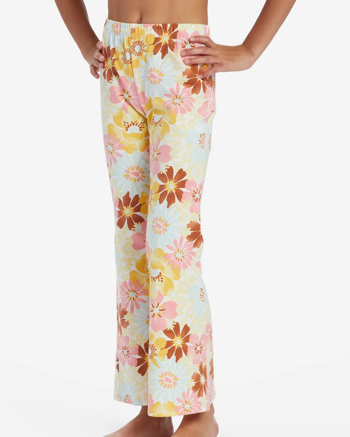 Girls Flower Power Crop Pants - Flamingo sold by Billabong product image thumbnail 4