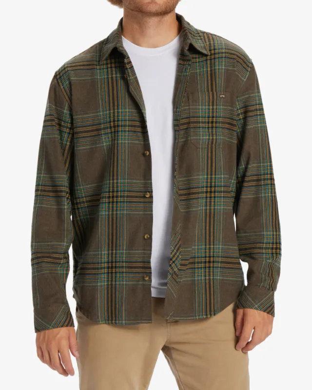 Coastline Flannel Long Sleeve Shirt - Mocha sold by Billabong