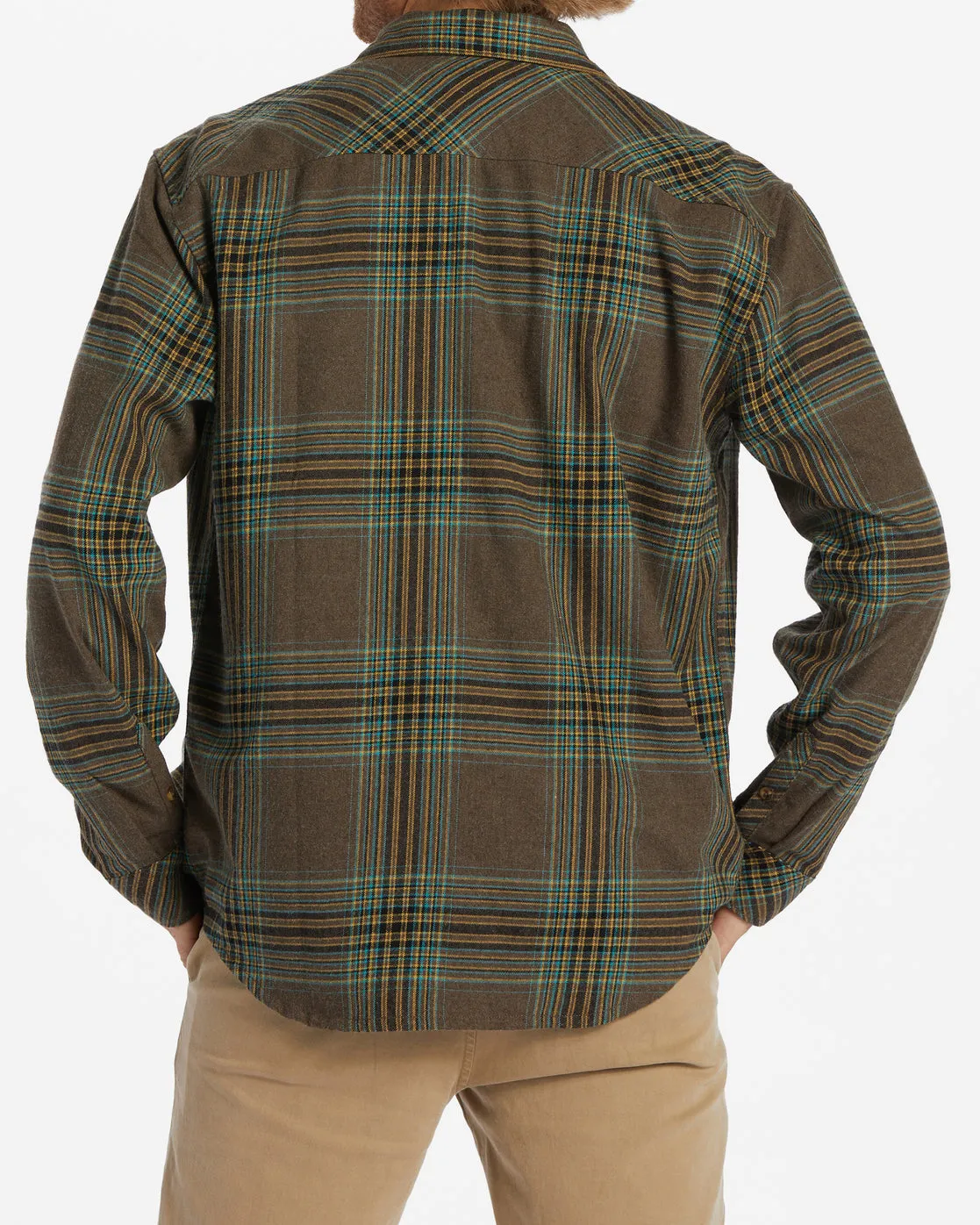 Coastline Flannel Long Sleeve Shirt - Mocha sold by Billabong product image thumbnail 3