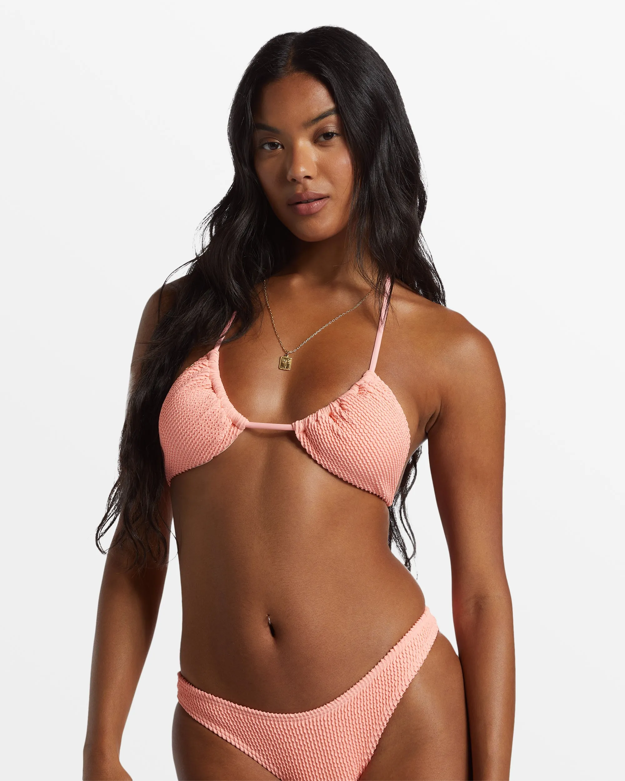 Summer High Multi-Way Triangle Bikini Top - Peach Tart sold by Billabong product image thumbnail 4