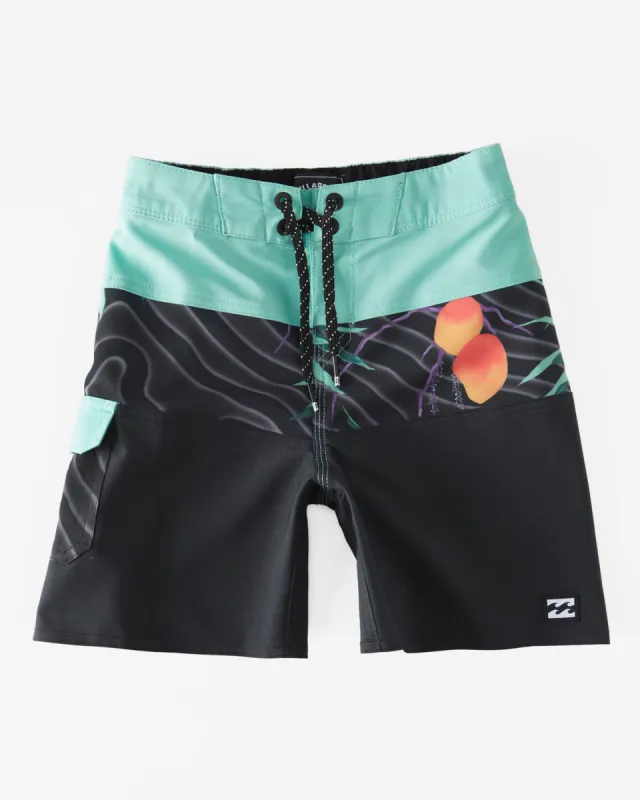 Boys (2-7) Tribong Pro Boardshorts 13" - Asphalt sold by Billabong