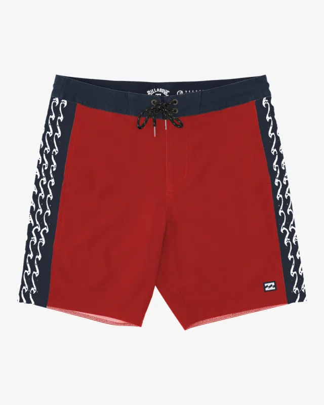 D Bah Lo Tide 18" Boardshorts - Red sold by Billabong