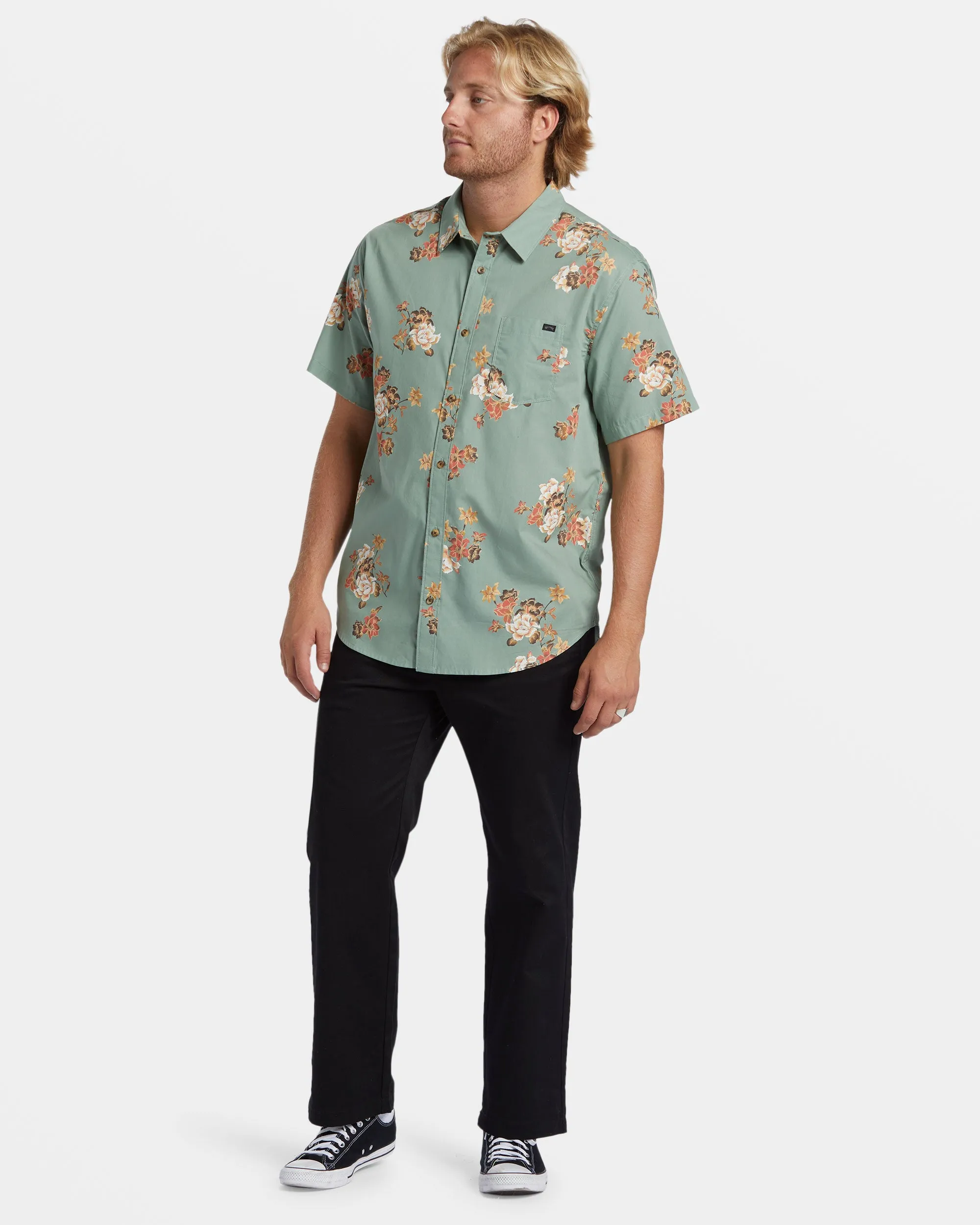 Sundays Mini Short Sleeve Shirt - Sage sold by Billabong product image thumbnail 5