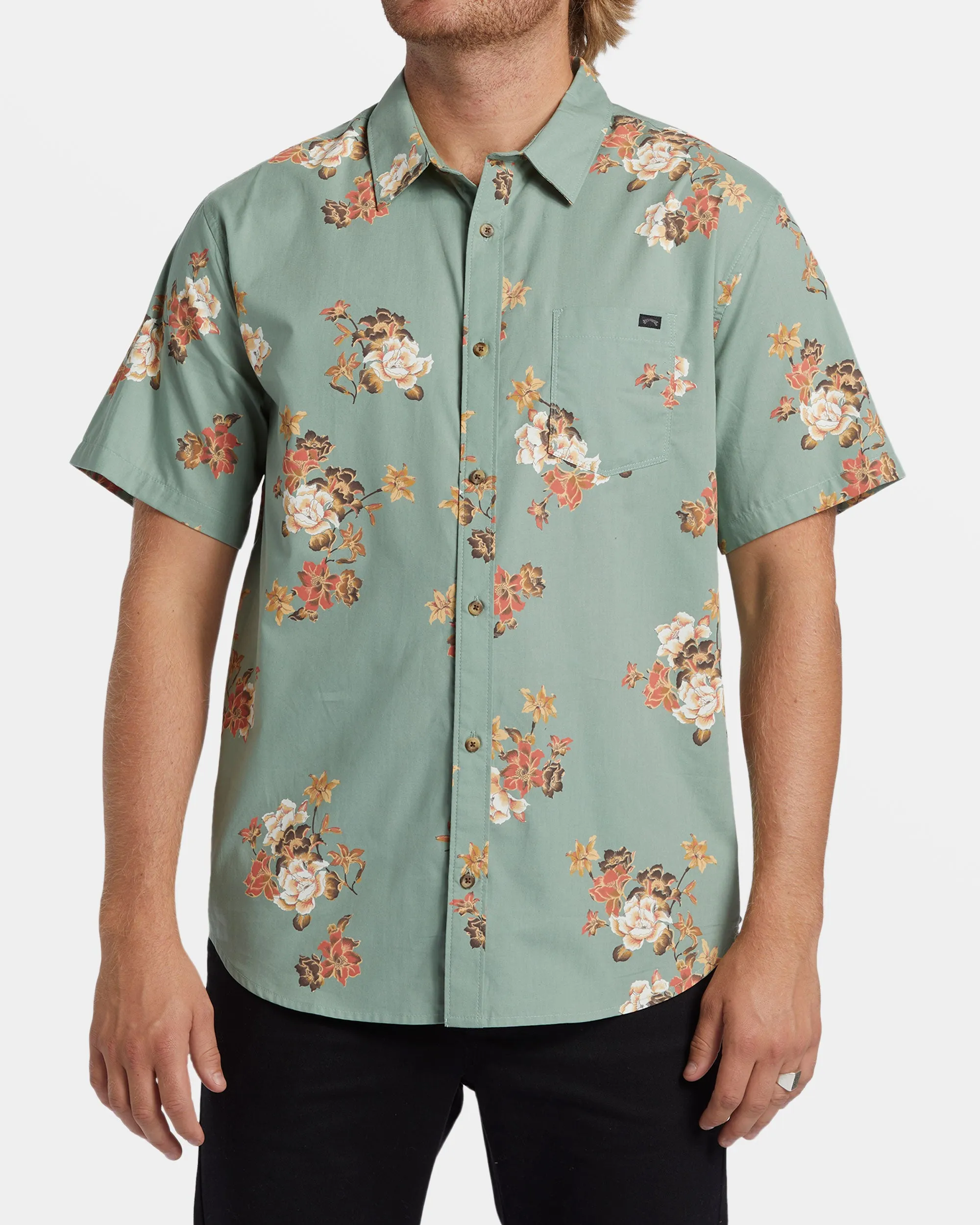 Sundays Mini Short Sleeve Shirt - Sage sold by Billabong product image thumbnail 2