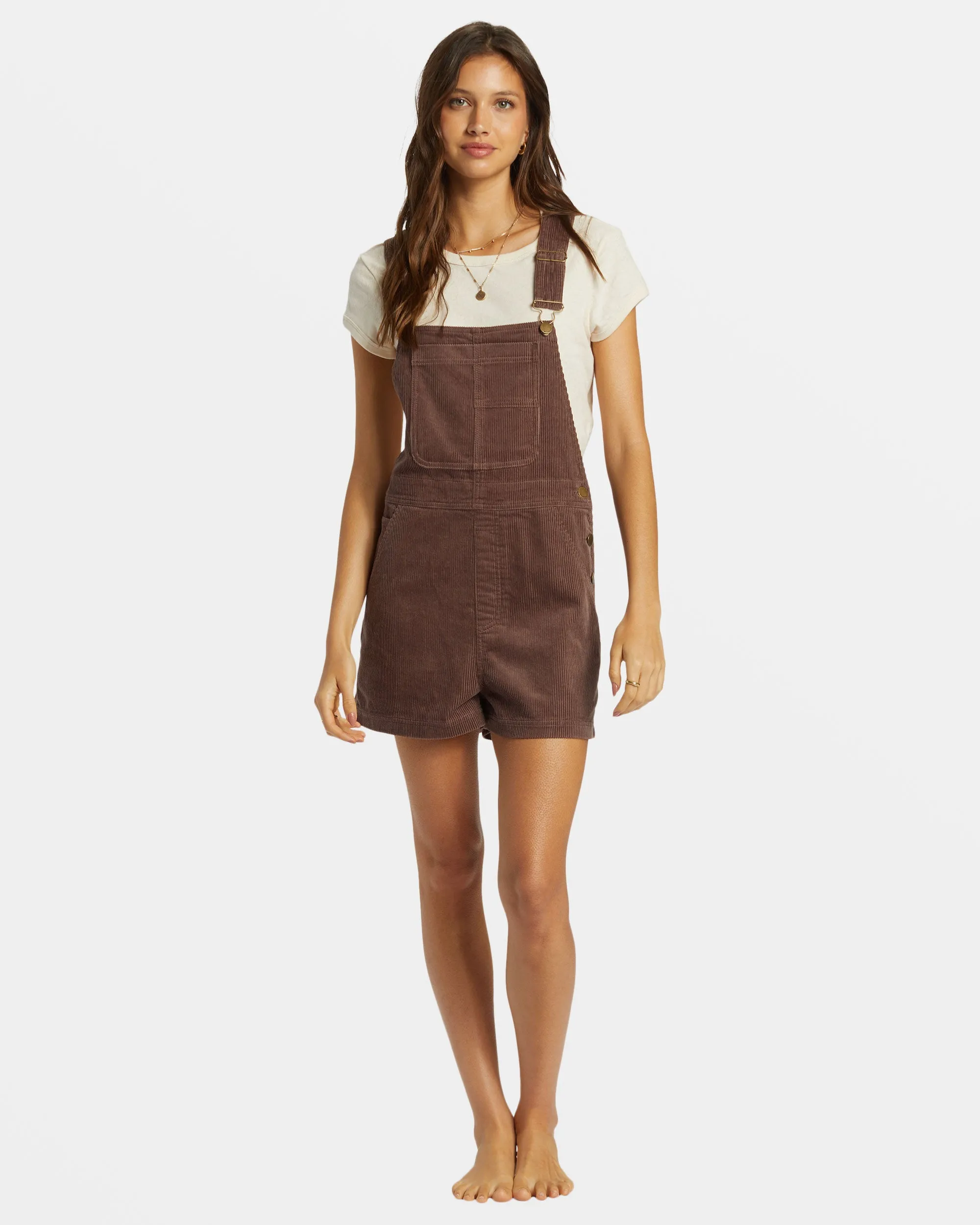 Sand Canyon Corduroy Shortall Romper - Kona sold by Billabong product image thumbnail 5