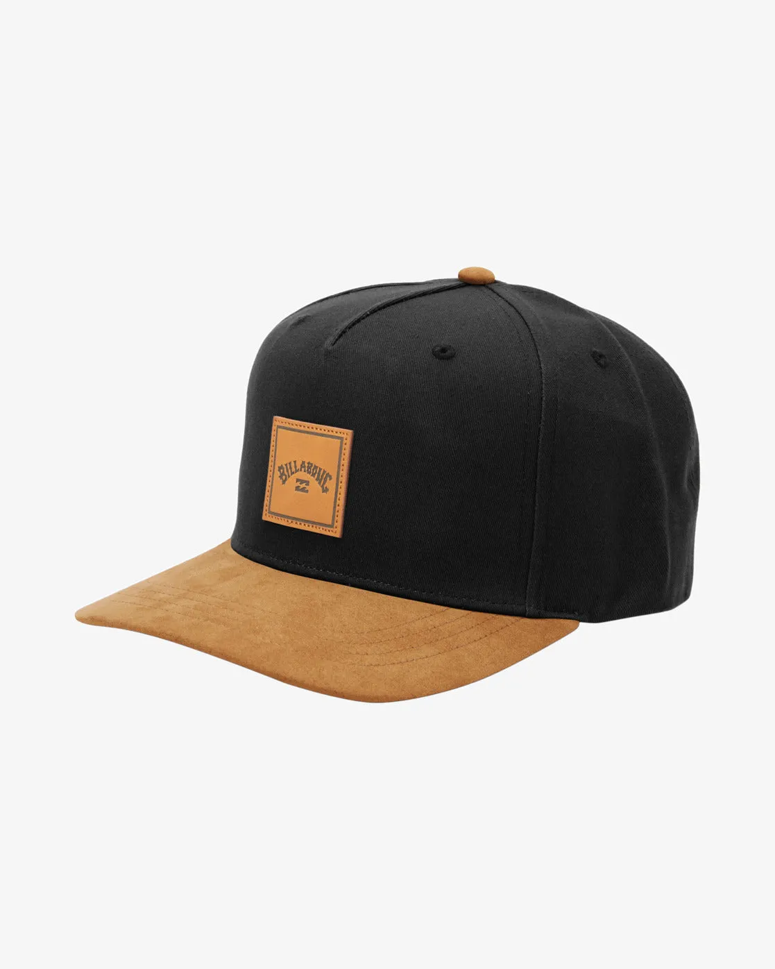 Stacked Snapback Hat - Black/Tan sold by Billabong