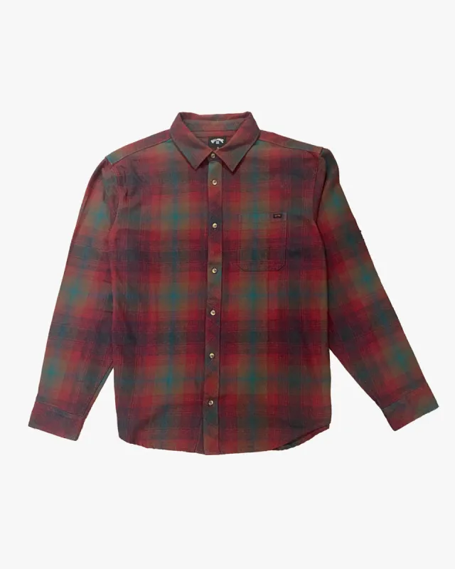 Coastline Flannel - Brick sold by Billabong
