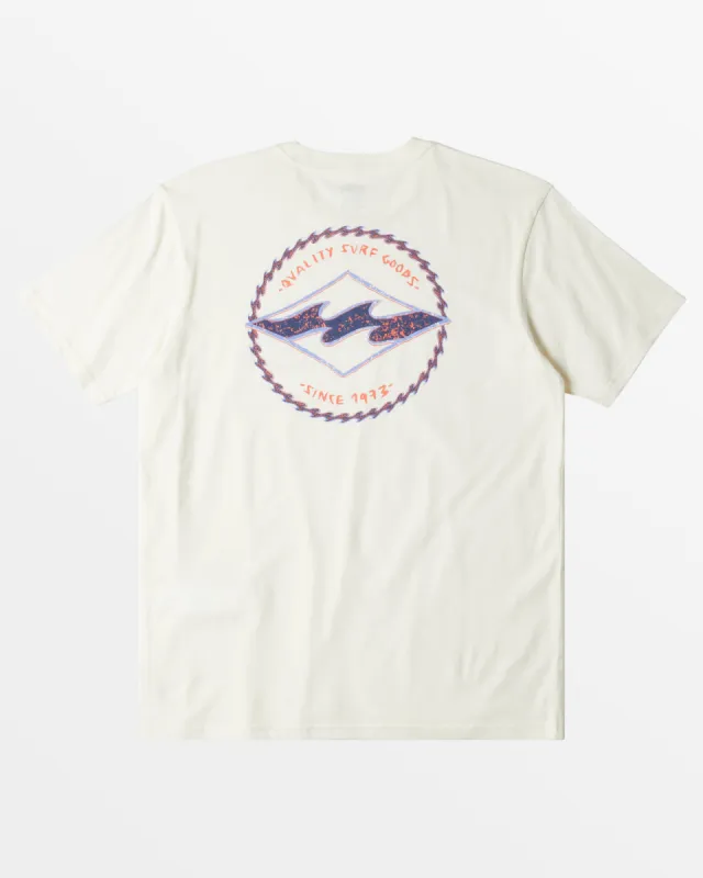 Rotor Diamond T-Shirt - Off White made by Billabong