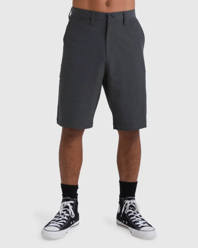 Crossfire 21" Hybrid Submersible Shorts - Asphalt sold by Billabong