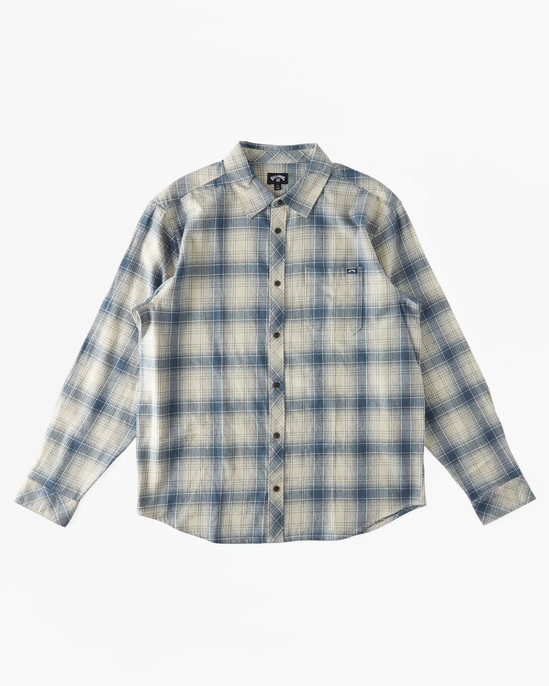 Coastline Flannel Long Sleeve Shirt - Oyster sold by Billabong product image thumbnail 4