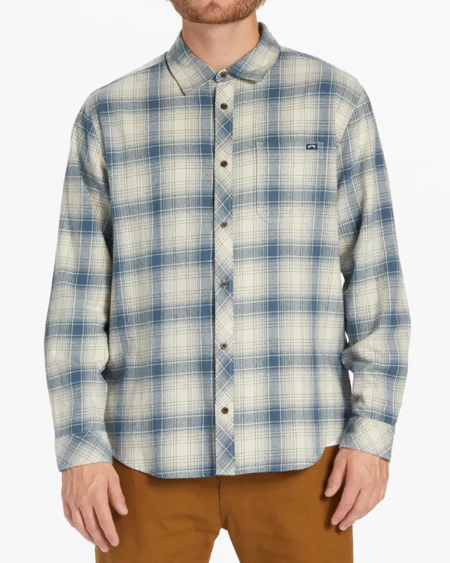 Coastline Flannel Long Sleeve Shirt - Oyster sold by Billabong