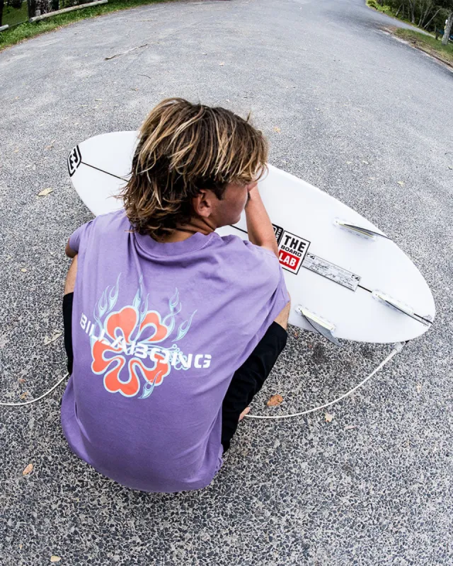 Paradise Burning OG Short Sleeve Wave Washed T-Shirt - Washed Violet sold by Billabong