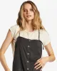 Beach Cruiser Wide-Leg Overalls - Off Black 1 sold by Billabong