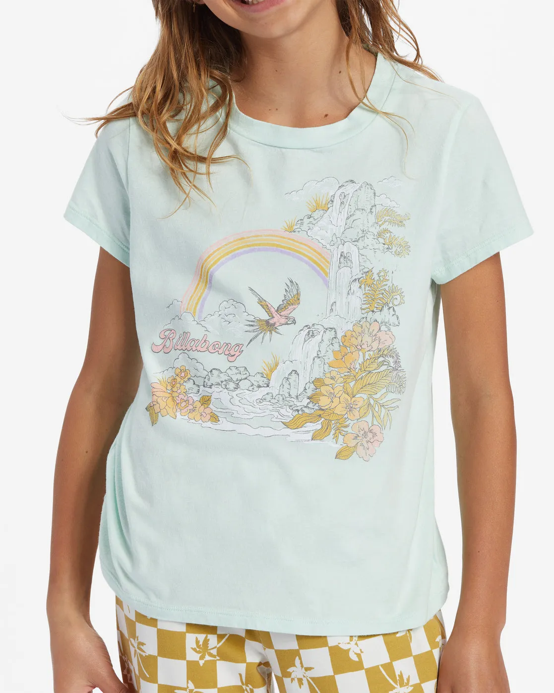 Girls Flock To Paradise T-Shirt - Sweet Mint sold by Billabong product image thumbnail 4