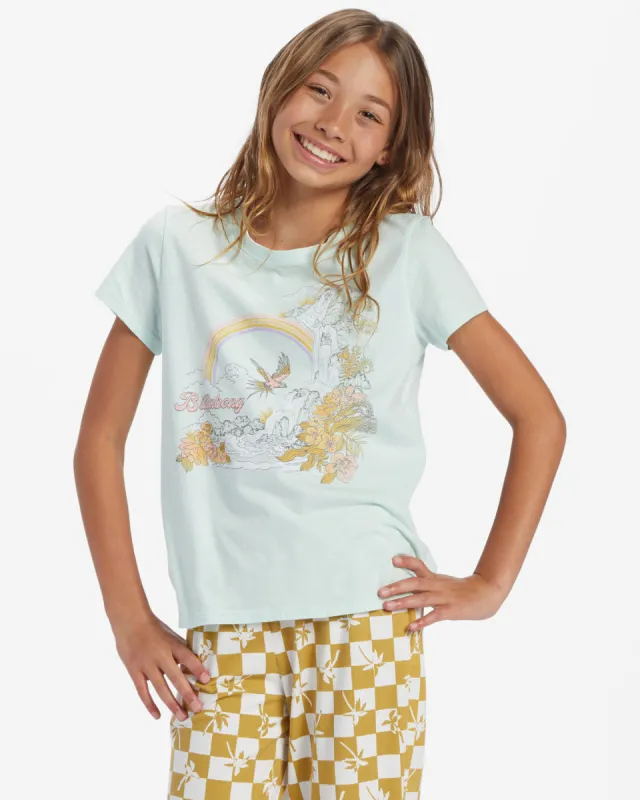 Girls Flock To Paradise T-Shirt - Sweet Mint sold by Billabong