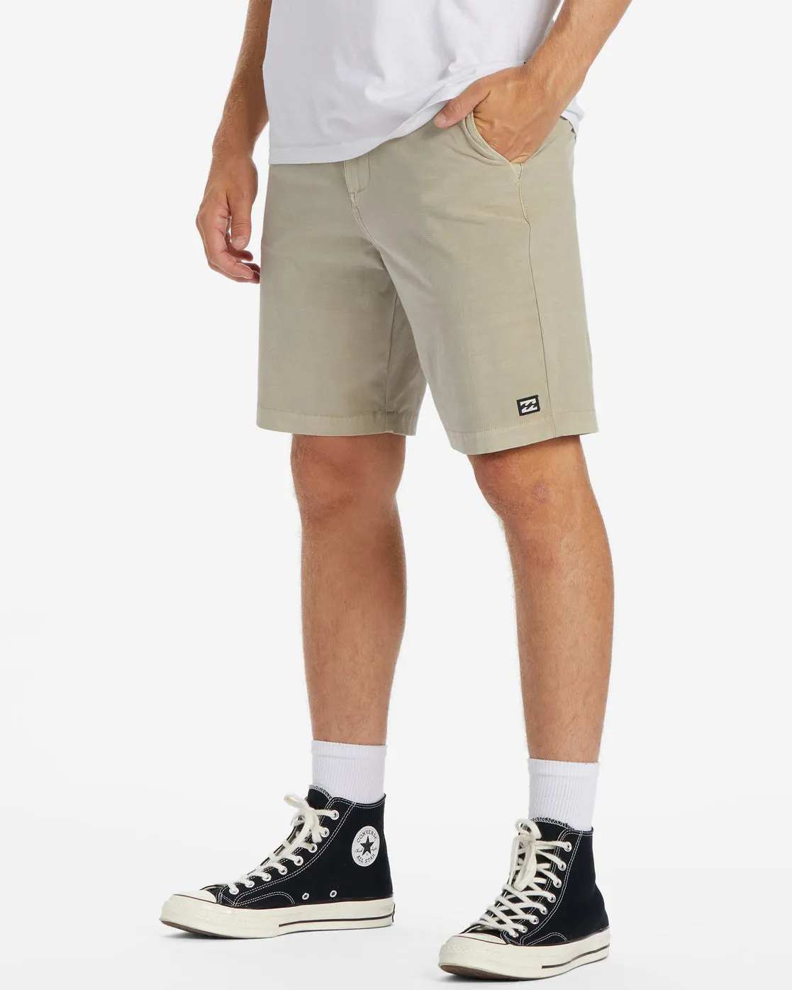Crossfire Wave Washed 18" Hybrid Submersible Shorts - Oyster sold by Billabong product image thumbnail 3