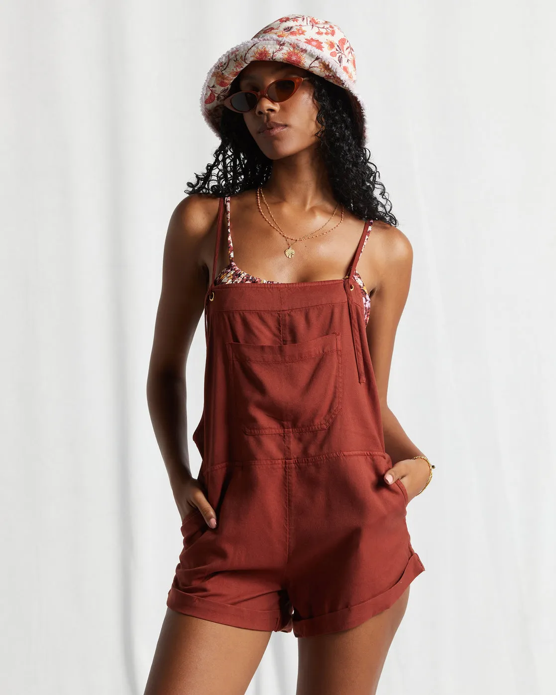 Wild Pursuit Romper - Deep Sienna sold by Billabong