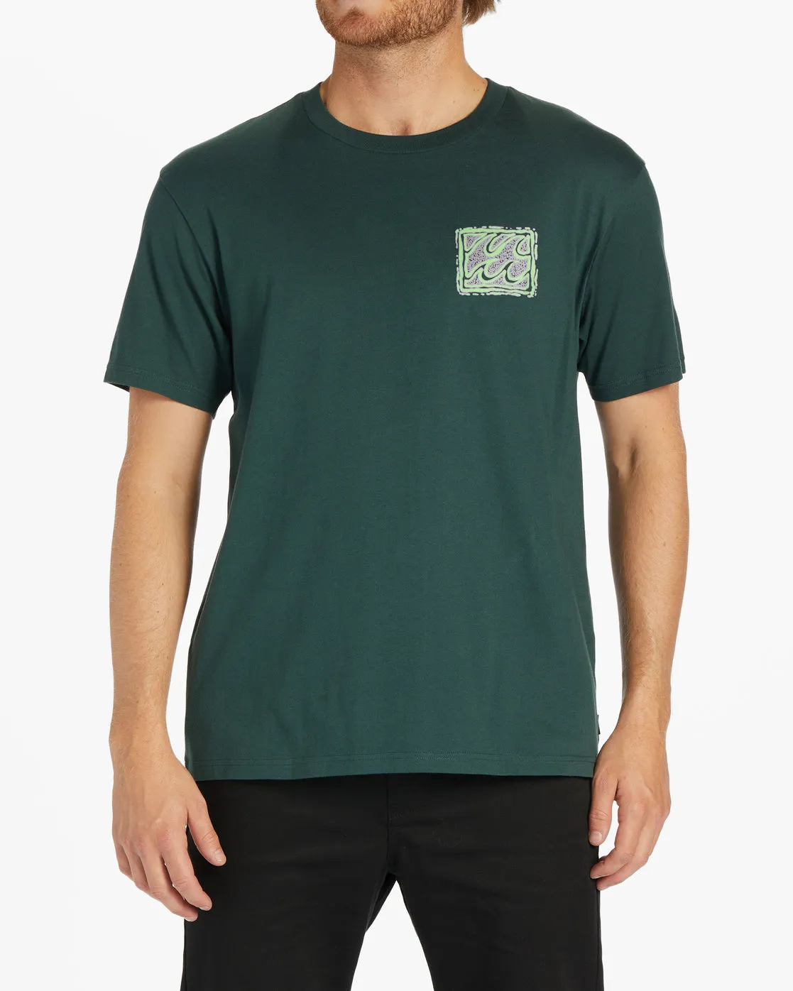 Crayon Wave Short Sleeve T-Shirt - Dark Forest sold by Billabong product image thumbnail 2