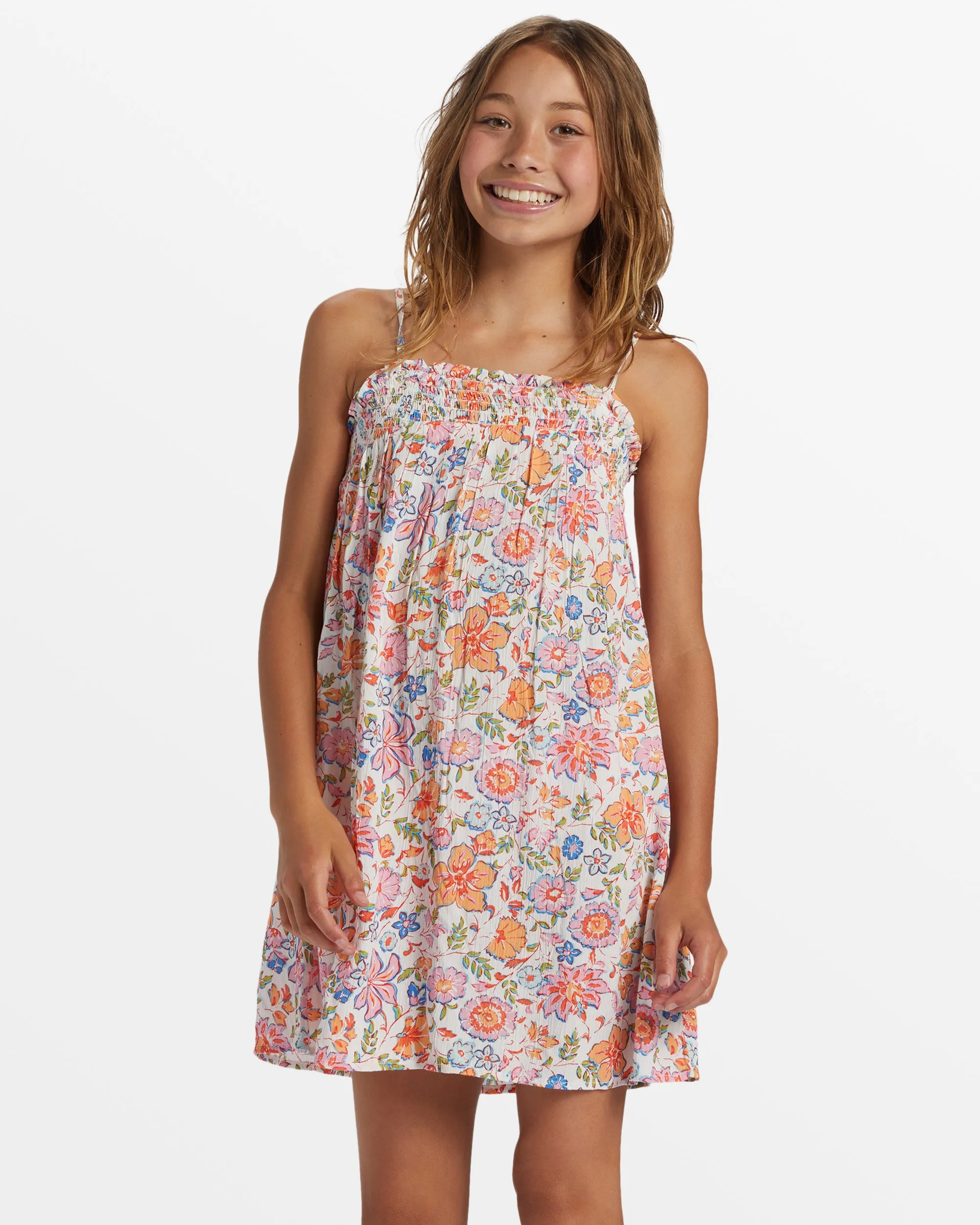 Girls Sunshine Fun Flowy Mini Dress - Pink Dream sold by Billabong product image thumbnail 2