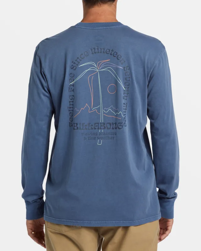 Vacay Long Sleeve T-shirt - Slate Blue made by Billabong