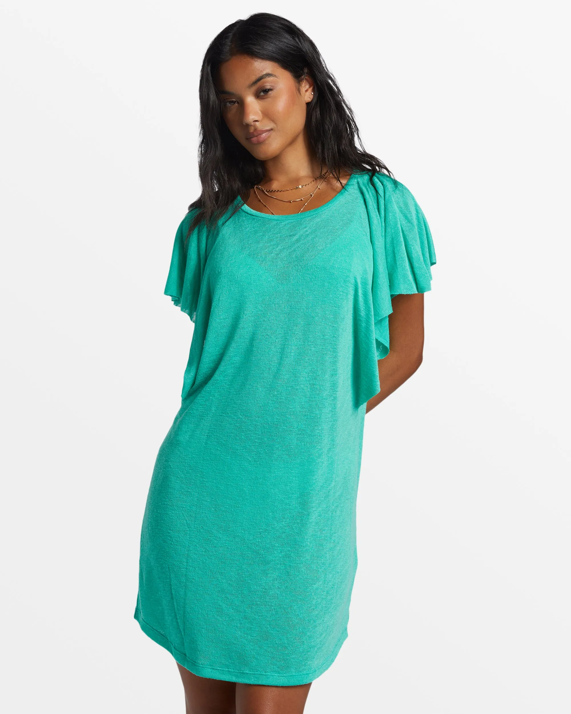 Out For Waves Cover-Up Dress - Tropical Green sold by Billabong