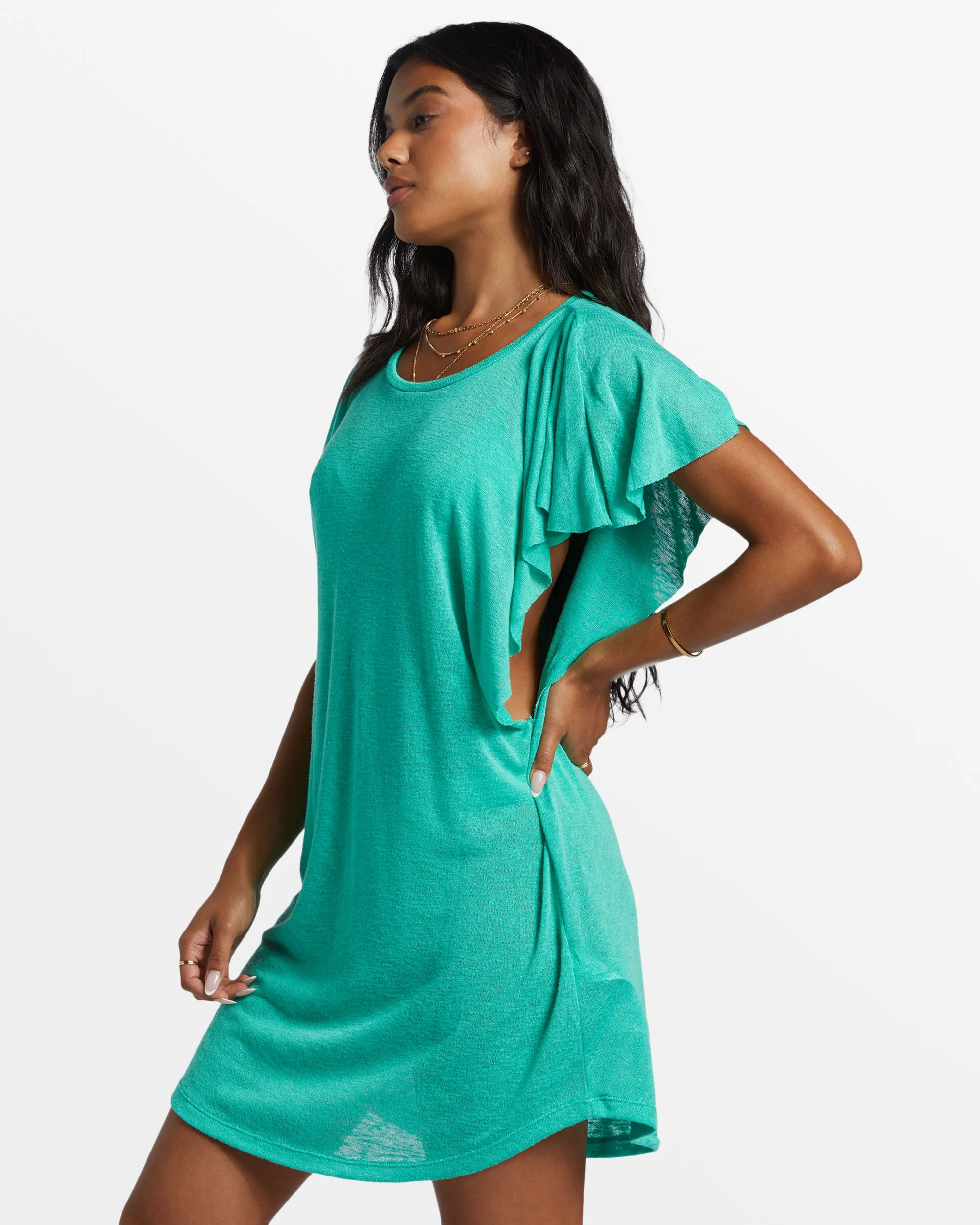 Out For Waves Cover-Up Dress - Tropical Green sold by Billabong product image thumbnail 3