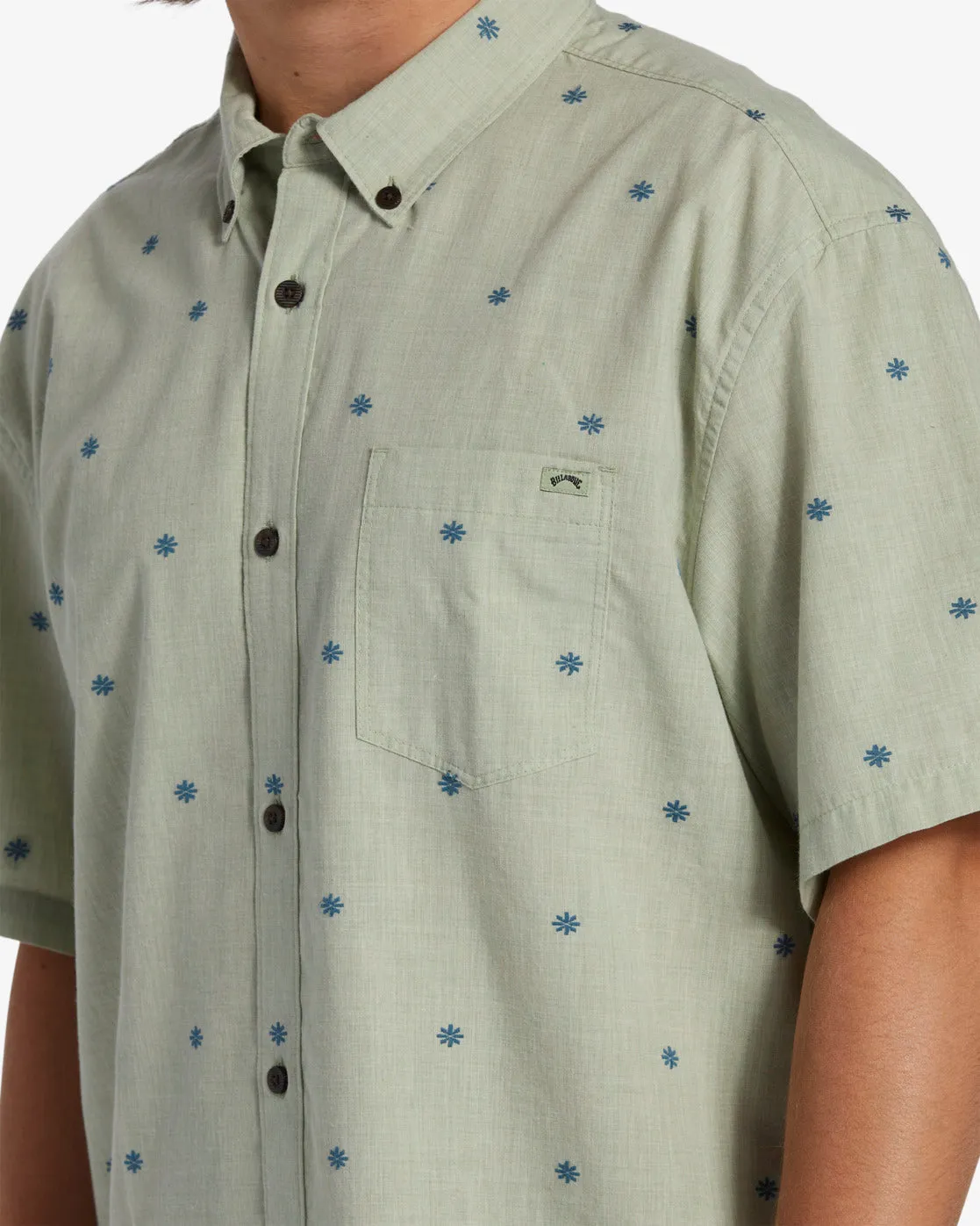 All Day Jacquard Short Sleeve Shirt - Seafoam sold by Billabong product image thumbnail 4
