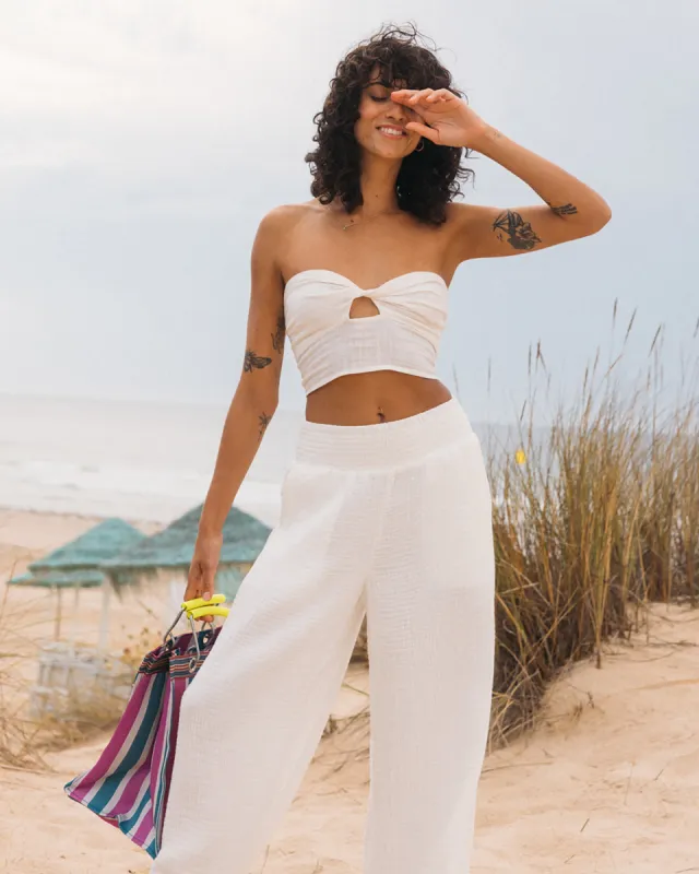 Wave Crush Tube Top - Salt Crystal made by Billabong