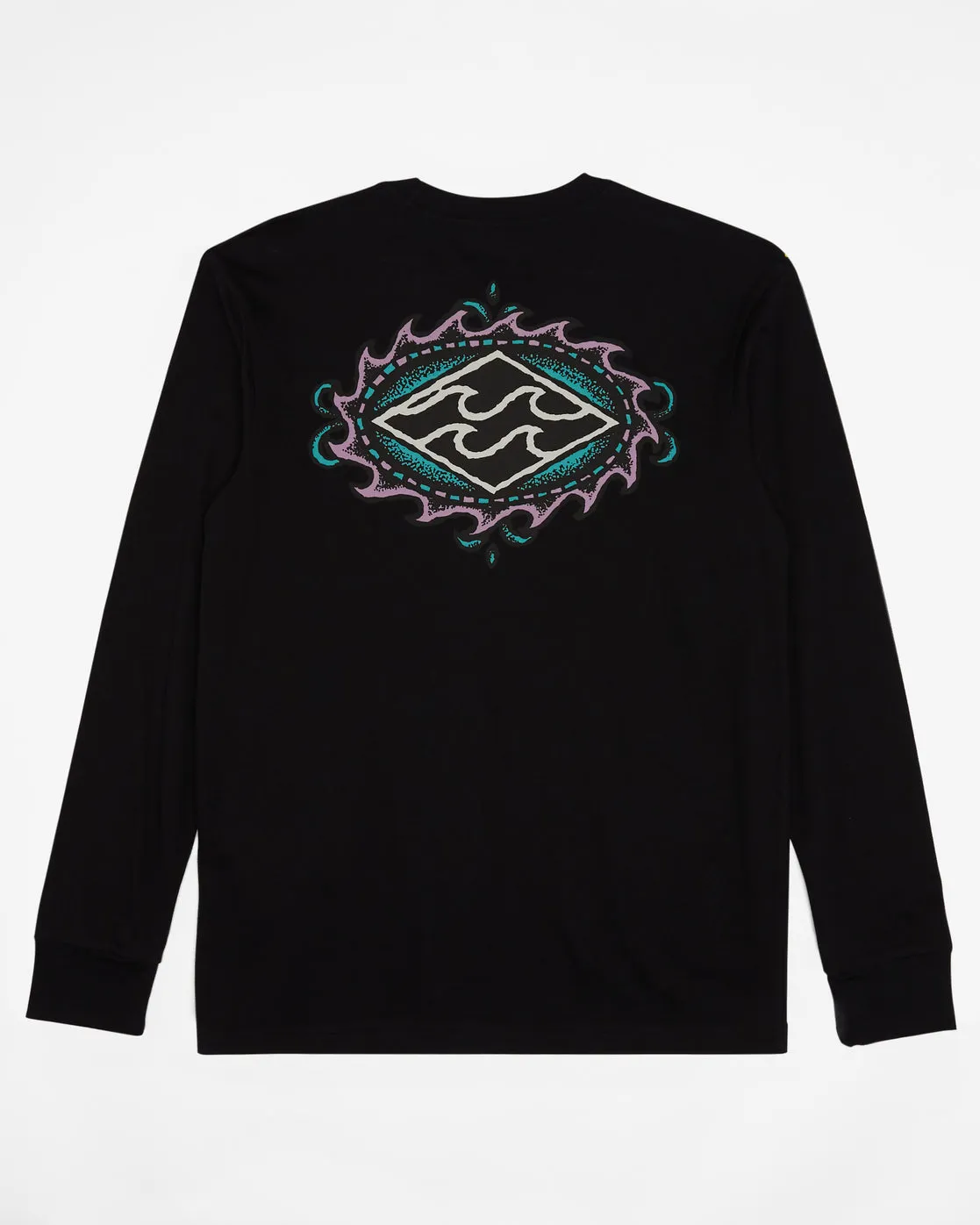 Crayon Wave Long Sleeve T-Shirt - Black sold by Billabong product image thumbnail 5