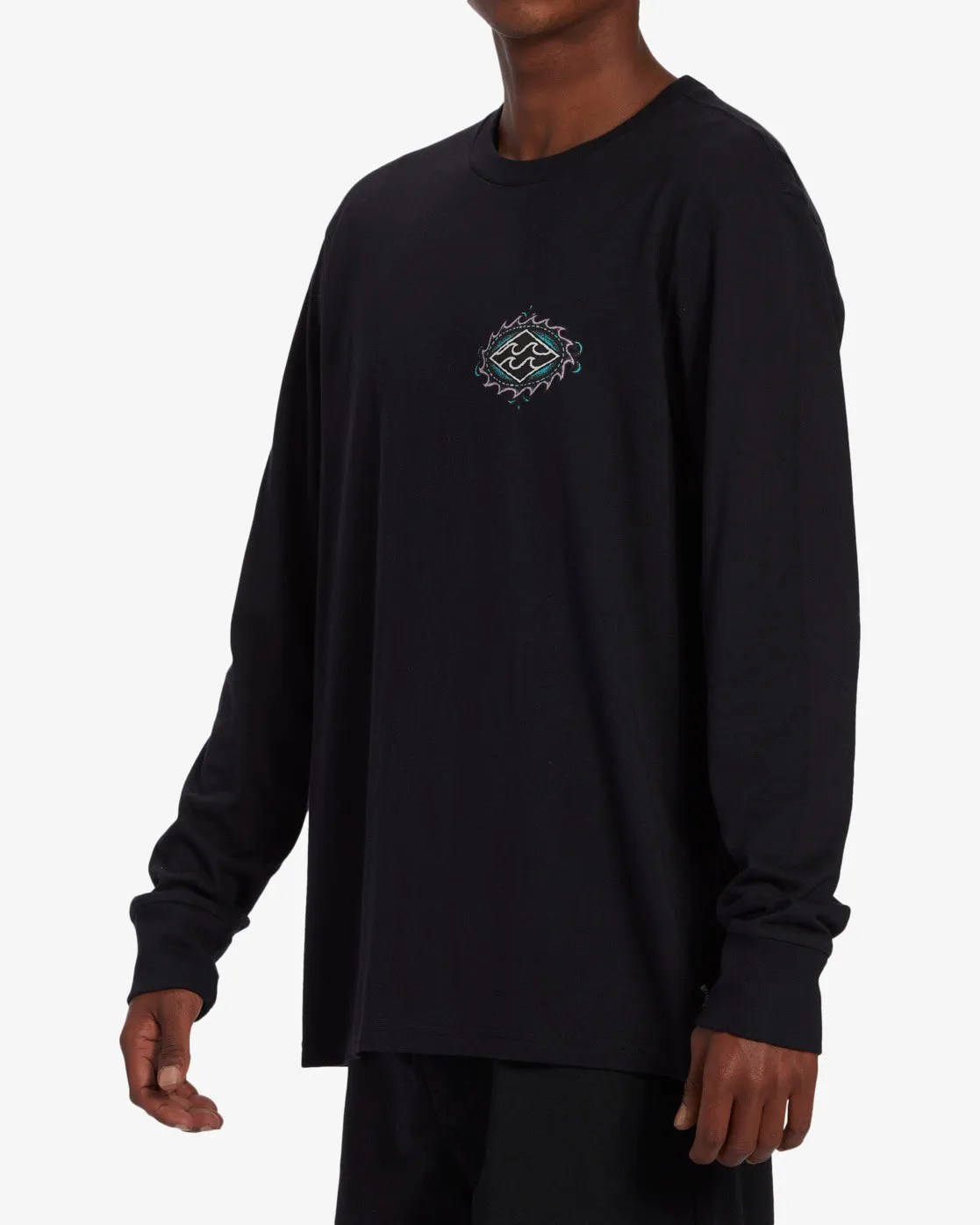 Crayon Wave Long Sleeve T-Shirt - Black sold by Billabong product image thumbnail 4