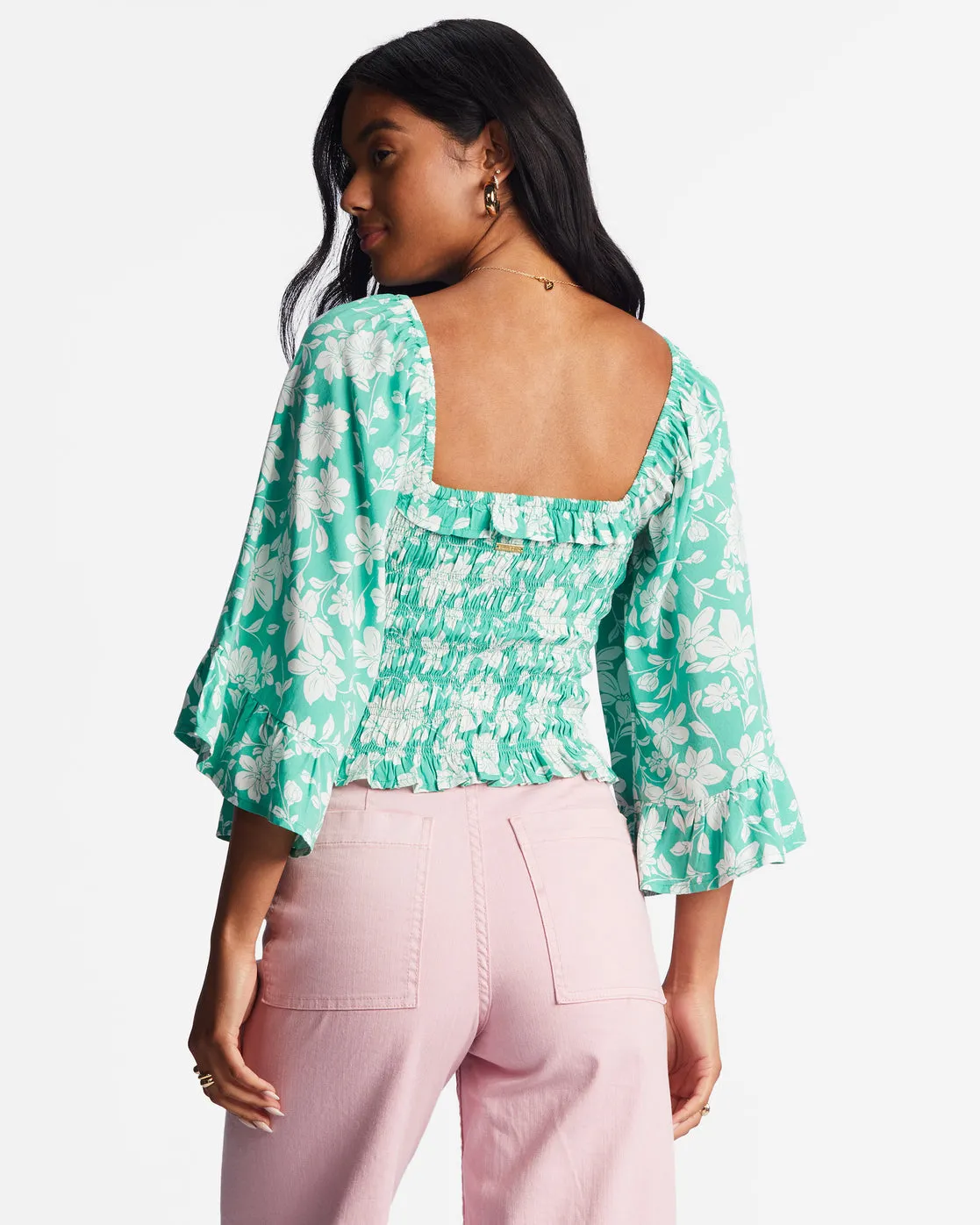 Be My Babe Bell Sleeve Top - Sweet Grass sold by Billabong product image thumbnail 3
