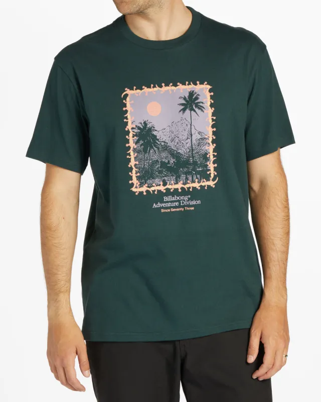 Palms T-Shirt - Dark Forest sold by Billabong