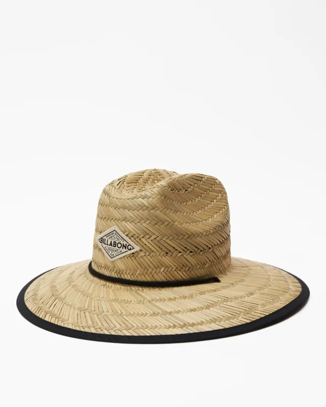 Classic Printed Straw Hat - Black Pebble sold by Billabong
